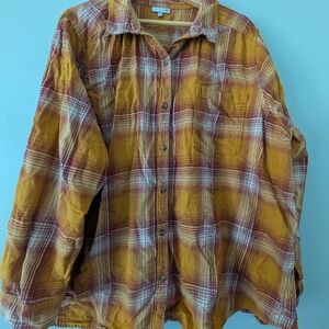 SO Yellow Plaid Button Down Shirt